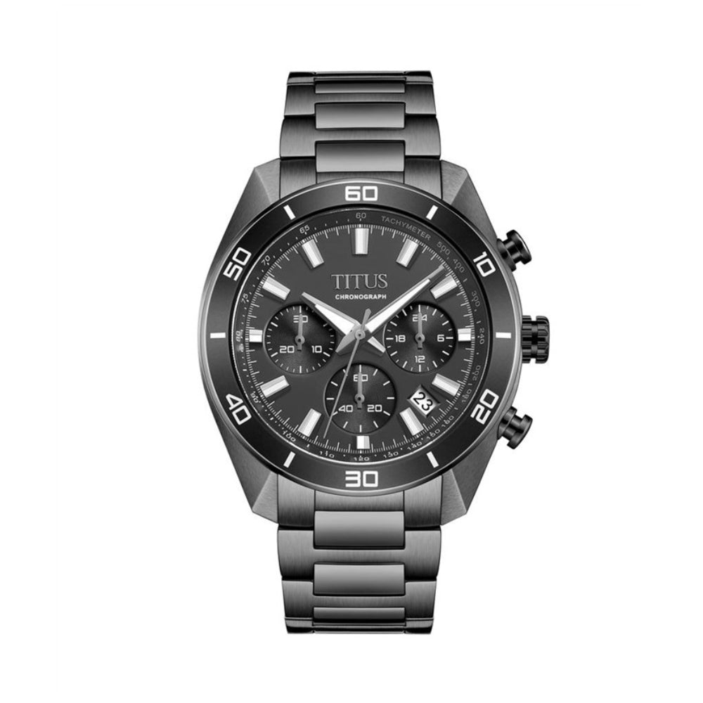 [MEN] Solvil et Titus Modernist Chronograph Quartz Stainless Steel Watch [W06-03265-006]