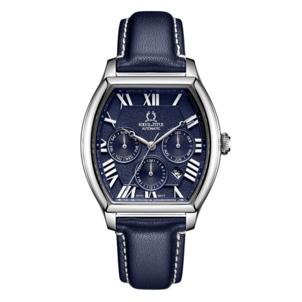 [MEN] Solvil et Titus Barrique Multi-Function Automatic Leather Watch [W06-03267-003]