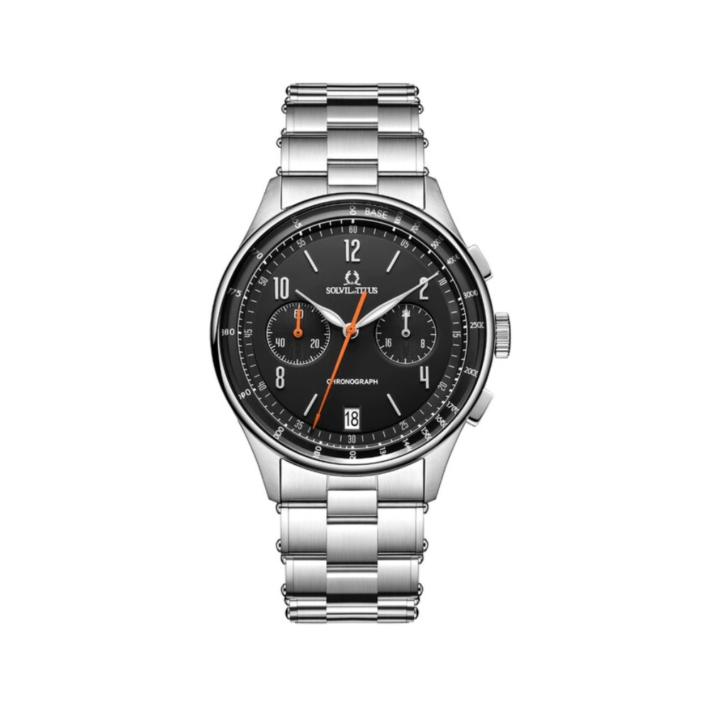 [MEN] Solvil et Titus Modernist Chronograph Quartz Stainless Steel Watch [W06-03276-001]