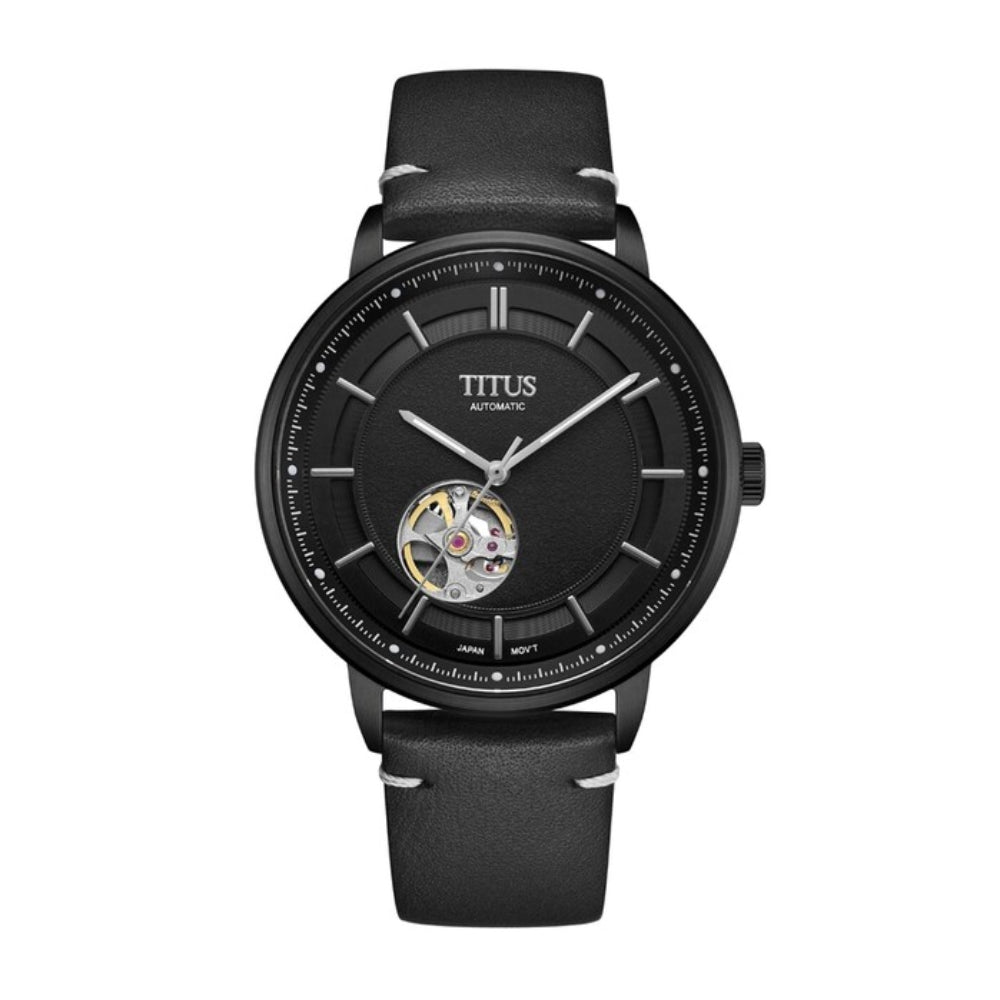 MEN Solvil et Titus Enlight 3 Hands Automatic Leather Watch W06 03277 008
