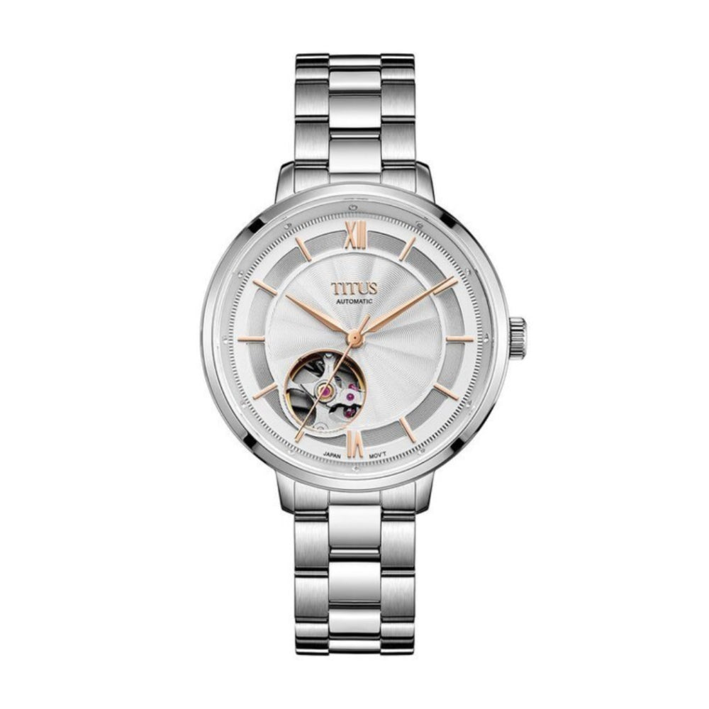 [WOMEN] Solvil et Titus Exquisite 3 Hands Automatic Stainless Steel Watch [W06-03278-001]