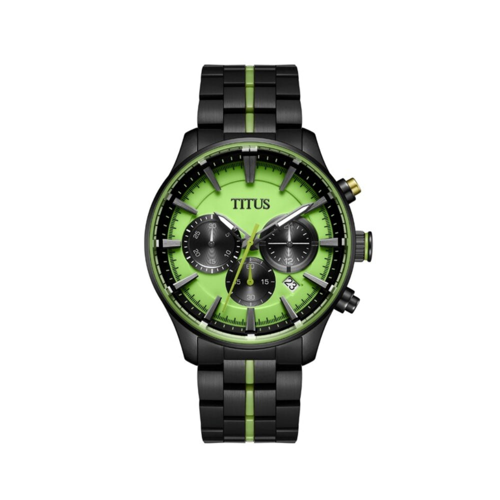 [MEN] Solvil et Titus Saber Chronograph Quartz Stainless Steel Watch [W06-03282-001]