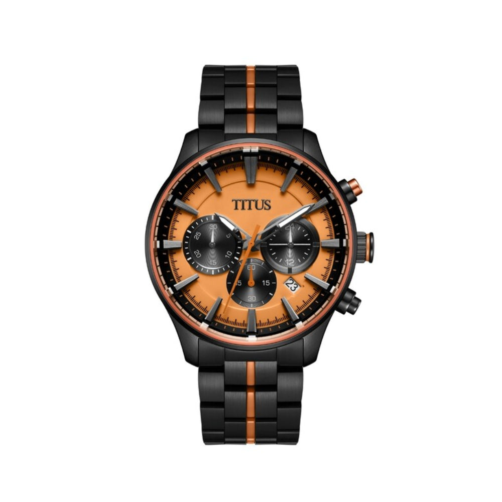 [MEN] Solvil et Titus Saber Chronograph Quartz Stainless Steel Watch [W06-03282-003]