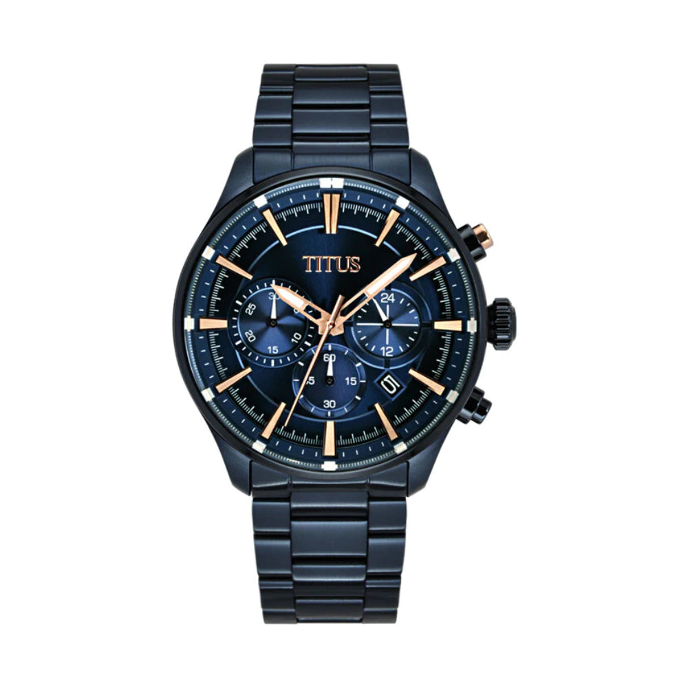 [MEN] Solvil et Titus Saber Chronograph Quartz Stainless Steel Watch [W06-03286-001]