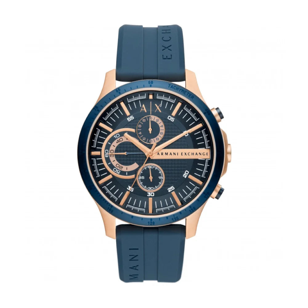 [MEN] Armani Exchange Chronograph Blue Silicone Watch [AX2440]