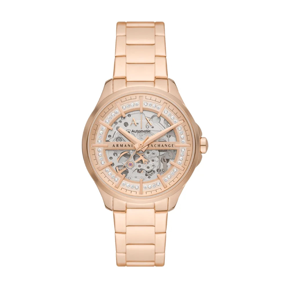 [WOMEN] Armani Exchange Rose Gold-Tone Stainless Steel Watch [AX5262]